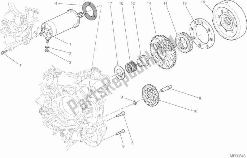 Alle onderdelen voor de Elektrisch Starten En Ontsteken van de Ducati Hypermotard Hyperstrada Brasil 821 2015